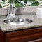 Nantucket Sinks 13 Inch Hand Hammered Stailess Steel Round Undermount Bathroom Sink With Overflow ROS-OF - alternate 4